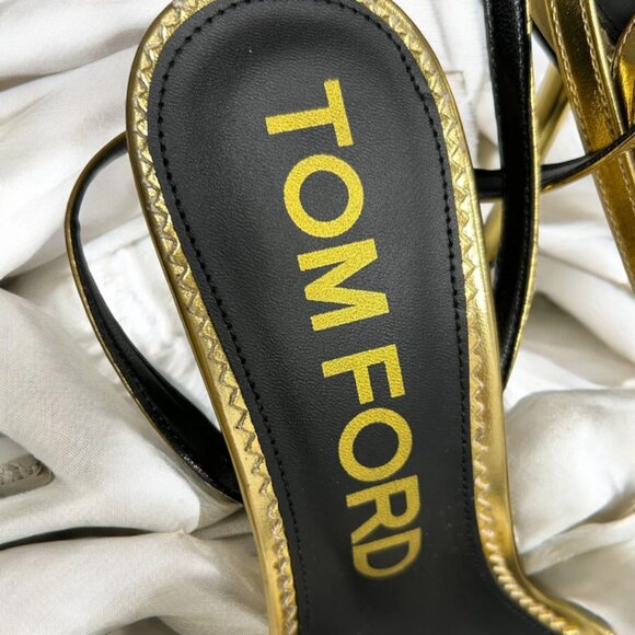 Tom Ford Gold Heels - Picture 7 of 8